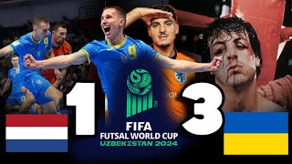 UCRANIA VS PAISES BAJOS 3 1  FUE UNA GUERRA AGONICA  FIFA FUTSAL WORLD CUP UZBEKISTAN 2024 [upl. by Grous246]