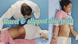 Navel displacement massage therapy and body pain treatment for Ladies [upl. by Amadis338]