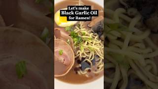 Black Garlic Oil for Ramen Recipe [upl. by January]