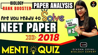 Are you Ready to Solve Biology NEET Question Paper 2018 Botany  NEET 2020 Preparation [upl. by Ysus794]