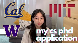 CS PhD application amp planning How I got into everywhere MIT Berkeley etc [upl. by Shellans152]