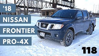 2018 Nissan Frontier Pro4x V6 Crew Cab  review walk around and test drive  100 rental cars [upl. by Meghann]