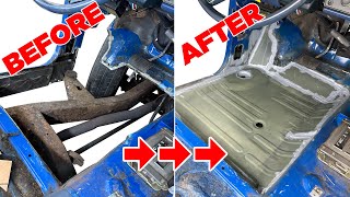 How to RepairReplace Rusty Floor in Vehicle  Complete Guide Start to Finish [upl. by Dunkin]