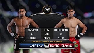 Eduard Folayang vs Amir Khan  Full Fight Replay [upl. by Enirehs]