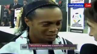 Declaraciones Ronaldinho Atlético Mineiro Campeón Copa Libertadores 2013 [upl. by Ferde300]