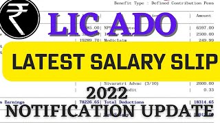 LIC ADO Latest Salary Slip 2022  Banker Couple [upl. by Sidnee]