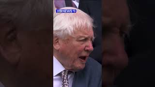 Standing ovation for Sir David Attenborough at Wimbledon [upl. by Lessirg]