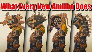 What Every New Champion Amiibo Does Zelda Breath of the Wild DLC [upl. by Ardnosac]