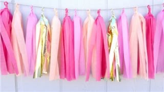 DIY GUIRNALDA TASSELS PARA DECORAR TUS FIESTAS  Marleny Crisostomo [upl. by Merce]