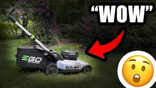 My Honest Review Of The EGO Power Lawn Mower This Surprised Me [upl. by Noelani988]