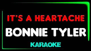 Bonnie Tyler  Its A Heartache  KARAOKE  Rod Stewart [upl. by Diaz]