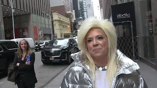 Theresa Caputo talks about being a medium what she seesfeels and more on the streets of NYC [upl. by Eikcin]