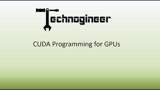 CUDA Programming for GPU [upl. by Hseham]