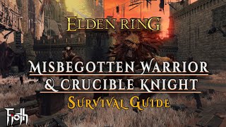 Elden Ring  Misbegotten Warrior amp Crucible Knight Cheese Solo [upl. by Rogovy]