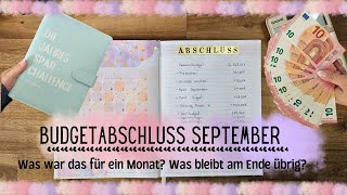 Budgetabschluss September🔮 Was bleibt am Ende des Monats noch an Geld übrig Schritt für Schritt 🌼 [upl. by Ikiv]