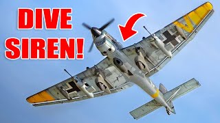 Dive Siren UNLEASHED Giant Scale Stuka with Authentic Siren [upl. by Naillil]