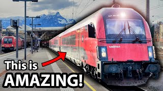 Salzburg to Vienna Wien on Austrias Best Train  ÖBB Railjet Review [upl. by Baerl]