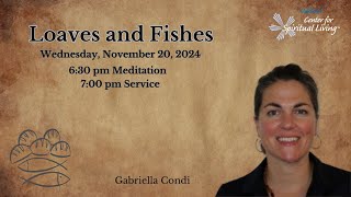 Wednesday November 20 2024 Loaves and Fishes Gabriella Condi [upl. by Tocs746]