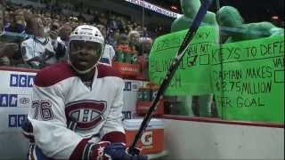 PK Subban gets an introduction to the Green Men [upl. by Milli]