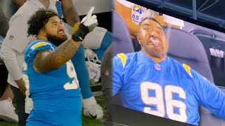 Mic’d Up Breiden Fehoko vs Rams “That’s my dad”  LA Chargers [upl. by Aibara]