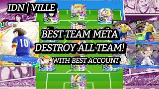 BEST TEAM BEST ACCOUNT REVIEW IDN VILLE WITH BEST TEAM 4 SUPERSTARS CAPTAIN TSUBASA DREAM TEAM [upl. by Dasteel]