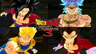 Dragon Ball Z Budokai Tenkaichi 3  All Ultimate Attacks 4K 60FPS [upl. by Aissac]