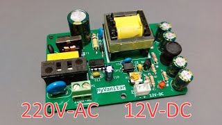 220VAC to 12VDC 18W Switching Power Supply [upl. by Millwater128]