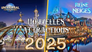 LES NOUVELLES ATTRACTIONS DES PARCS EN 2025 Disneyland Paris Astérix [upl. by Redlac719]