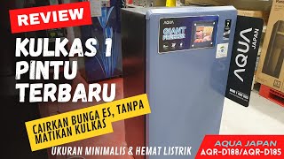 KULKAS 1 PINTU TERBARU AQUA AQRD188AQRD185 ll Kulkas 1 Pintu Hemat Listrik  Kulkas Terlaris [upl. by Ilyssa]