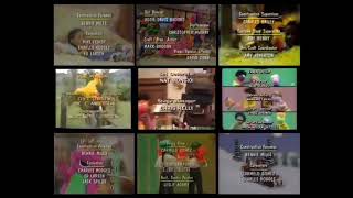 Barney and Sesame Street Remix Credits With Barney Songs [upl. by Cannon]