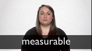 How to pronounce MEASURABLE in British English [upl. by Aminta]