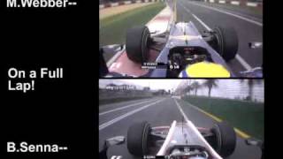 Mark Webber and Bruno Senna on a full lap [upl. by Carrnan243]