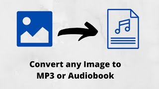 Convert any Image to AudioMP3  Download AudioMP3 of your Image  100 Working [upl. by Adoree]