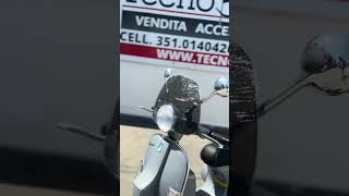 Moto Elettrica Piaggio Vespa PX 150 12v Full Parabrezza e Bauletto Colore Grigio [upl. by Aneala]