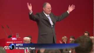 SPD kürt Steinbrück zum Kanzlerkandidaten [upl. by Most]