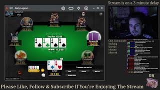 Staked Poker Player Plays Poker Tournaments  MicroLowMid Stakes [upl. by Lemcke]