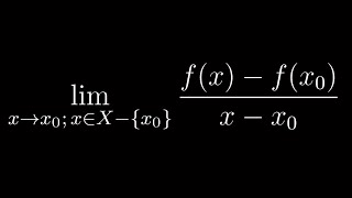 Differentiation of functions Part 1 Tao [upl. by Resay]