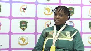 South Africa Girls U17 coach Victoria Mbatha [upl. by Heinrich]