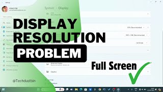 Secrets to Fix Windows 11 Display Resolution Issue [upl. by Devol]