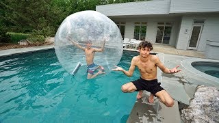 I TRAPPED MY TWIN BROTHER INSIDE A GIANT BUBBLE BALL [upl. by Enilec]