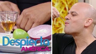 Cebolla con limón y miel un remedio para curar la tos  Despierta América [upl. by Alemaj999]