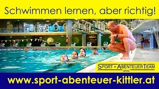 Schwimmen lernen aber richtig  Anfängerschwimmkurse [upl. by Sabanrab772]