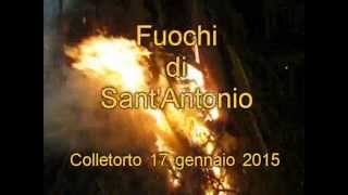 Fuochi di SantAntonio 2015  Colletorto [upl. by Ecahc564]