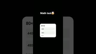 Math test🤯💀 [upl. by Mendes]