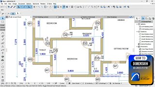 Archicad Tutorial How To Dimension  Beginner To Pro [upl. by Orrocos]