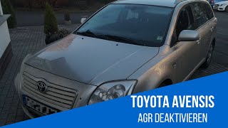 Toyota Avensis  AGR ausschalten  deaktivieren  kein Notlauf mehr [upl. by Carly]