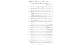 Three Bach Chorales  for symphonic band [upl. by Enelaehs835]