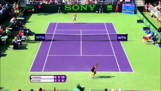 Sony Open Tennis Ivanovic vs Kvitova Highlights 324 [upl. by Rammus]