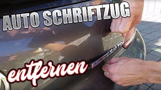 Auto Schriftzug entfernen  Auto Emblem  Logo spurlos entfernen [upl. by Bozovich]