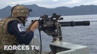 On Board HMS Argyll While It Practises Air And Sea Battles  Forces TV [upl. by Thalassa]